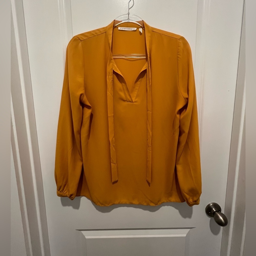 Mustard Blouse Women's Like New